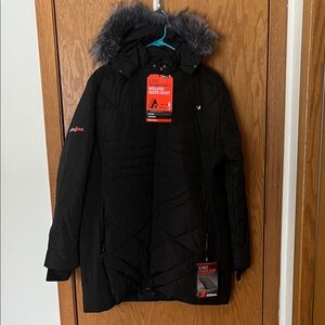Women's Black Heated Ski Jacket
